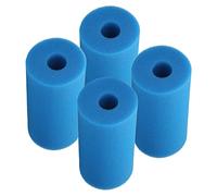 Filtro de Espuma para Piscina, Reutilizable, Lavable, Filtro de Cartucho para Piscina, Acuario, Repuesto para Filtro Tipo A, Azul, 21 x 10 x 9 cm, 4 Unidades por Paquete