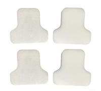 Filtro de espuma y fieltro de repuesto para aspiradora cilíndrica sin bolsa Shark CZ500UKT/CZ2001/CZ500EUT, paquete de 4, apto para modelos CV100UKT CZ351, color blanco