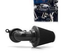 Filtro de filtro de aire Sportster Street Road Glide King para Harley Davidson entrada de aire de motocicleta (estilo Nake, negro, A-para modelos Sportster XL)