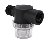 Filtro de filtro de bomba de agua de 1,27 cm, filtro de riego de tubería de agua en línea de malla 50 para agua de entrada compatible con bombas WFCO y Shurflo