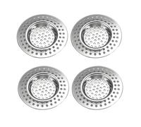 Filtro de Fregadero de Acero Inoxidable, 4 Piezas Filtro de Fregadero de Cocina, Colador de Drenaje, Coladores de Desagüe, para Fregadero, Lavabo, Ducha y Cocina