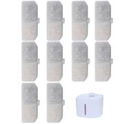 Filtro De Fuente De Agua Para Gatos - Cartucho De Repuesto Premium, Carbón Activado PP Algodón Cáscara De Coco | 4 Uds. Accesorios De Fuente Para Mascotas De 10,5x4,5 Cm Para Perros Y Gatos Eliminan L