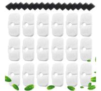 Filtro de fuente de agua para gatos, paquete de 16 filtros de repuesto con 16 esponjas compatibles con PETLIBRO® Dockstream Cat Water Fountain PLWF005 / PLWF105 / PLWF115
