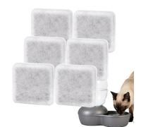 Filtro de fuente para gatos, filtro de repuesto para purificación de agua, tamaño universal con eliminación de olores para mascotas, filtros de carbón activado con flujo fresco, accesorios de fuente