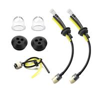 Filtro de Gasolina Kit Tubo Sello, Filtro Gasolina Desbrozadora Tubo, Cortacésped Manguera de Combustible,Tubo de Manguera de Combustible con Manguito y Junta Para Cortadora de Cepillo Etc, 2 Juegos