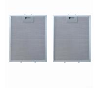 Filtro de grasa para campanas extractoras de aluminio TEKA DBB90, 345 x 282 mm, filtro de grasa de 5 capas, aluminio y metal, filtro de grasa para campana extractora de cocina (2 unidades)