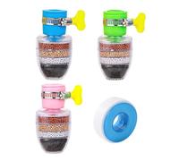 Filtro De Grifo De 3 Piezas Y 1 Rollo De Cinta Cruda, Grifo Rotativo, Accesorios De Fregadero De Cocina, Instalación De Cocina.