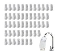 Filtro de grifo de agua - Bolsa de repuesto de algodón a prueba de salpicaduras - Lote de 50 filtros grifo para fregadero de cocina | Para agua subterránea fuente hogar cocina baño camping-Car C
