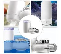 Filtro de Grifo de Agua Cerámica, Carbón Activado y Plástico | Reducción de Cloro, Modos de Salida Conmutables, para Grifos Estándar y Cocina