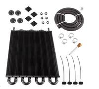 Filtro de Habitáculo Antipolen Kit Convertidor De Enfriador De Aceite De Transmisión De 4, 6 Y 8 Filas, Enfriador De Fluido De Transmisión De Aluminio, Piezas Modificadas Para Filtro de aire(8 Row)