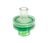 Filtro de jeringa, ABLUO, 13mm, Membrana CA, 0.80µm, alojamiento Acrilico, Verde, 10/pc