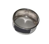 Filtro de laboratorio estándar malla 2-300, diámetro 8 cm, marco cromado, tamiz inspección muestreo, metálico, 1 unidad(200)