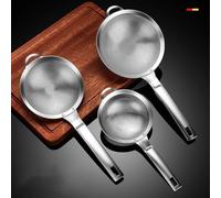 Filtro de leche de soja, colador de malla de acero inoxidable para cocina con leche de nueces, zumos de leche de almendras, yogur y funciones de tamizado de harina (mediano)