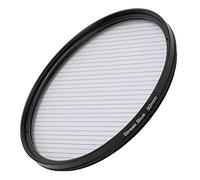 Filtro de Lente con Efecto de Rayas de 82 Mm, Luz de Vidrio óptico Anamórfico Giratorio Filtro de Lente con Efecto de Destello de Luz Variable a Prueba de Agua, Filtro a Prueba (Raya Azul)