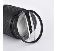 Filtro de Lente de cámara con Efectos de desenfoque de 77/82/72mm, Lentes de Prisma Variable de Doble Media Luna for fotografía con Efectos Especiales en Primer Plano for DSLR (Color : with 67 adapte