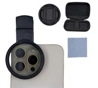 Filtro de lente de cámara de teléfono CPL de 52 mm, filtro polarizador universal con kit de clip, compatible con teléfonos inteligentes iPhone, Samsung/Android