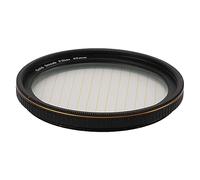 Filtro de Lente de Cámara, Filtro de Rayas Efectos de Rayas Doradas Compactos Vista Clara con Estuche de Almacenamiento para Película (49mm)