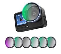 Filtro de lente de cámara para DJI Osmo Action 6, CPL polarizador protector ND8/ND16/ND32/ND64/1/4 accesorios de filtro de cámara de niebla negra (1/4 niebla negra)