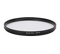 Filtro de Lente de Efectos Especiales Blue Streak Filtro de Efecto de Destello de Luz Anamórfico para Lente de Cámara 82 Mm Filtro de Lente de Efecto Cinemático de Lente (Raya Azul)