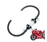 Filtro de líquido para motocicleta, a prueba de vibraciones a prueba de fugas, filtro de líquido transparente para motocicleta, para principiantes, profesionales, entusiastas de los desplazamientos en