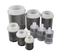 filtro de malla para tuberías y bombas, Colador de manguera agua acero inoxidable, blanco, 1/2 pulgada a 4 pulgadas, roscado con púas, 1 pieza, 3 piezas, 5, 10(White 5pcs,12mm)