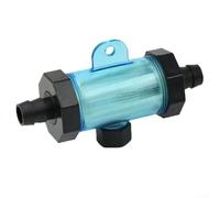 Filtro de manguera de agua para el hogar, jardín, acuario y sistemas de frenos de coche, filtro de agua en línea de plástico de 10-20 mm con carcasa ABS y malla de nailon, transparente (20 mm)