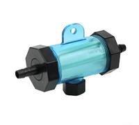 Filtro de manguera de agua para el hogar, jardín, acuario y sistemas de frenos de coche, filtro de agua en línea de plástico de 10-20 mm con carcasa ABS y malla de nailon, transparente (12 mm)