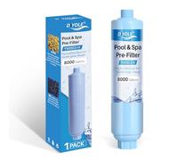 Filtro de manguera de jardín para llenar piscina, filtro de manguera de jardín para llenar jacuzzi/spa, reduce considerablemente los sedimentos, cloro, metales pesados y olores, rosca estándar de