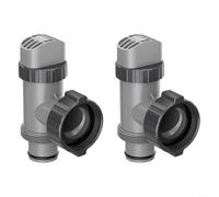 Filtro de montaje de válvula de émbolo de piscina grande para Intex 10747, juego de repuesto que incluye 2 válvulas, 2 juntas tóricas de manguera, arandelas de 2 escalones, compatibles con bombas 1500