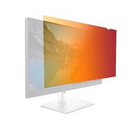 Filtro de pantalla de privacidad,HUIOP Filtro de pantalla de privacidad dorado Reversible de alta transmitancia 30 ° Invisible Anti-UV Película antideslumbrante para monitor de 24 '' con relación de a