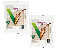 Filtro de papel HARIO VCF-01-100W 01 para grifo de café V60, papel natural x 2Pack (total 200 piezas)