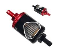 Filtro de para motocicleta - Carcasa de aleación opcional de 6 mm y 8 mm | Diseño de monitor transparente a prueba de herrumbre | Colador de gas combustible en línea | Pieza reutilizable que se
