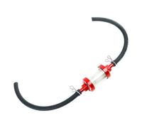 Filtro de para motocicleta: taza de combustible lavable transparente, limpiador de fluidos en línea resistente a las vibraciones, de manguera desmontable, pieza de mantenimiento para