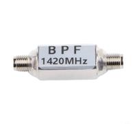 Filtro de paso de banda de 1420 MHz con cuerpo de aluminio para instrumentación de radioastronomía 48 dB rechazo de banda adyacente (carcasa cuadrada)