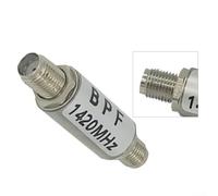 Filtro de paso de banda de 1420 MHz para uso de radioastronomía con tamaño compacto, construcción de aluminio y baja pérdida para una mayor precisión de observación (carcasa de aluminio CNC)