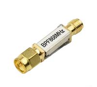 Filtro de paso de banda SAW de 868 MHz para receptores RFID, dispositivos de nodo, ancho de banda de 4 MHz, 1 dB, impedancia de 50 ohmios, interfaz SMA-M y SMA-F