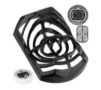 Filtro de Pelo para desagüe de Ducha, 2 Piezas, en Negro, Compatible con Viega Domoplex 6928 y 6929, Tubo de Repuesto para sifón de Pelo de Ducha para Juego de desagüe Domo plex de Ø 52 mm