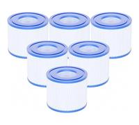 Filtro de piscina S1 compatible con jacuzzi PureSpa, se ajusta a 11692 29001E, 107 x 71 mm, 6 piezas.