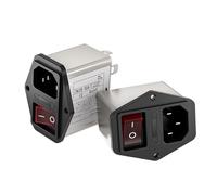 Filtro de potencia CW2B-3/6/10A-T, purificador de tipo receptáculo con interruptor de seguridad doble y lámpara de interferencia EMI.(CW2B-6A-T)