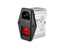 Filtro de potencia CW2B-3A/6A/10A-T, purificador de tipo receptáculo CW2C-3/6/10A-T con interruptor de seguridad doble y lámpara anti-interferencia EMI.(CW2C-6A-T)