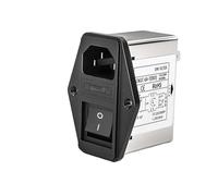 Filtro de potencia CW2B-3A/6A/10A-T, purificador de tipo receptáculo CW2C-3/6/10A-T con interruptor de seguridad doble y lámpara anti-interferencia EMI.(CW2C-6A-T(003))