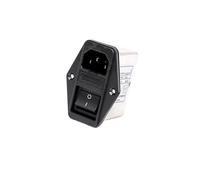 Filtro de potencia CW2B-3A/6A/10A-T, purificador tipo receptáculo CW2C-3/6/10A-T con interruptor de seguridad doble y lámpara anti-interferencia EMI.(CW2C-10A-T)