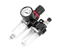 Filtro de presión de aire neumático ZenithAur con precisión de 40 μm y flujo máximo de 650 l/min, conexión G1/4 con lubricador para sistemas de compresores de aire