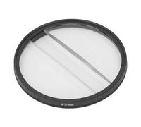 Filtro de Prisma de Luna Doble, Filtro de Efecto de Dioptría Dividida de Campo Central Recubrimiento MRC Vidrio óptico Resistente Al Aceite Impermeable para Fotografía (77MM)