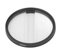 Filtro de Prisma de Luna Doble, Filtro de Efecto de Dioptría Dividida de Campo Central Recubrimiento MRC Vidrio óptico Resistente Al Aceite Impermeable para Fotografía (67MM)