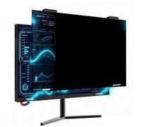 Filtro De Privacidad Magnético Colgable Para Computadora, Protector De Monitor Montable, Película De Escudo Antiazul Y Antiespías, Lámina Anti-Miradas De Acrílico Con Fijación A (32inch(730*440mm))