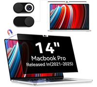 Filtro de Privacidad Magnético Compatible con MacBook Pro 14 Pulgadas (2021-2025, M1,M2,M3,M4,M5), Removible Anti Reflejo Luz Azul Mac Laptop Privacy Portátil Protector de Pantalla para Mac 14.2"