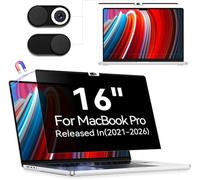 Filtro de Privacidad Magnético Compatible con MacBook Pro 16 Pulgadas (2021-2026, M1,M2,M3,M4,M5, Removible Anti Reflejo Luz Azul Mac Laptop Privacy Portátil Protector de Pantalla para Mac 16.2"