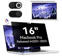 Filtro de privacidad magnético para Apple MacBook Pro de 16 pulgadas (2021-2023, M1/M2) A2485/A2780, extraíble antiespía, luz azul privacidad pantalla, filtro de privacidad para MacBook Pro de 16,2"