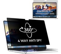 Filtro de privacidad para MacBook Pro de 14 pulgadas (2021-2025, M1, M2, M3, M4, M5), filtro antiespía protección de pantalla, pantalla de privacidad para Mac de 14,2 pulgadas